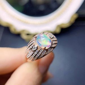 7*9mm Opal Verlobungsringe Rose Oval Kohlschliff Natürlicher Opal Ringe Verlobungsringe Damen Jubiläum