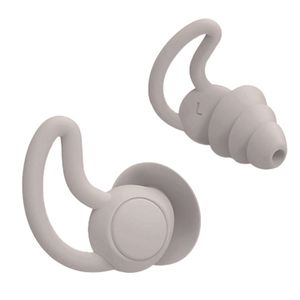 Wiederverwendbare Ohrstöpsel mit Geräuschunterdrückung zum Schlafen Weiche Silikon Ohrstöpsel Gehörschutz(Grau)