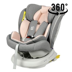 Tweety Plus DELUXE Rosa Kindersitz mit 360 Grad drehbarem Isofix-System-BUF BOOF 0, 36 kg
