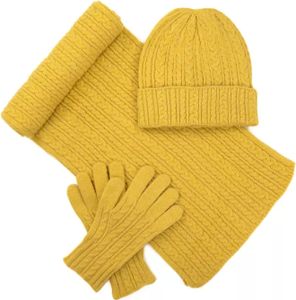 Komplet zimowy Skagway żółty