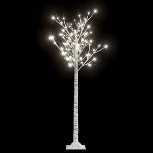 vidaXL Vánoční stromek 140 LED diod 1,5 m Studená bílá Vnitřní Venkovní