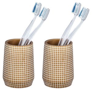 LENBEST Zahnputzbecher Zahnbürstenhalter 4-teiliges Becher-Set für Paare,  (4-St), (1-St), Praktisches Set mit Mundspülbechern für alle, vielseitig