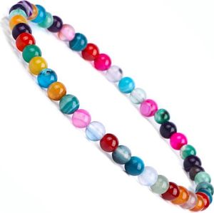 Bixorp Gems Rainbow Botswana Achát náramok z drahokamov 4 mm - náramok z drahých kameňov - duchovný darček - 20 cm Bixorp Gems Rainbow Botswana Achát náramok z drahokamov 4 mm - náramok z drahých kameňov - duchovný darček - 20 cm