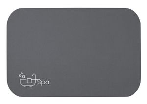 EASYmaxx Badematte Spa - dunkelgrau - superabsorbierend Badteppich Vorleger Duschvorleger Badewannen Vorleger Teppich Antirutsch Matte - 40x60 cm