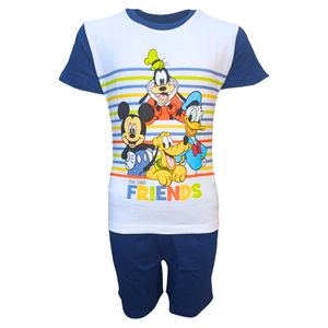 Schlafanzug kurz Disney Mickey and Friends Dunkelblau 116 cm