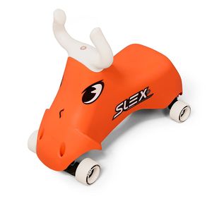 SLEX RodeoBull Rutschfahrzeug in orange Kinder Rutschauto ABEC 3 Longboard Rollen bis 35kg RutscherKinderauto Kinderfahrzeug Spielzeug Rennauto Rennen