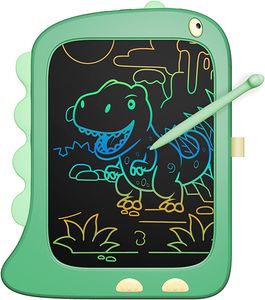 LCD Schreibtafel Tablet, 8,5-Zoll-Farbbildschirm mit Stift, Zeichnen Schreiben Notizen hinterlassen Nachrichten, Dinosaurier Spielzeug, Kinder Weihnachten Geschenke
