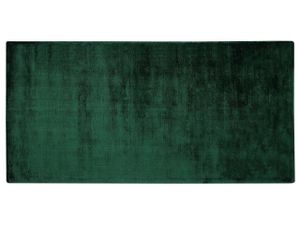 BELIANI koberec zelený viskózový 80 x 150 cm krátký vlas moderní do obývacího pokoje