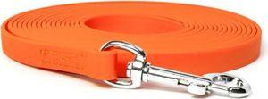 Mystique® Biothane Schleppleine 16mm vernäht mit HS Standard Karabiner beta neon orange 5m