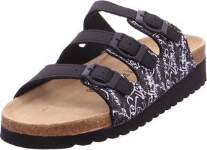 Indigo Da.-TieffuSSbett ab 30mm Damen Pantolette in Schwarz, Größe 40