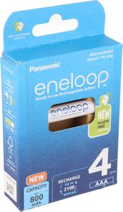 1x4 Panasonic Eneloop Micro AAA 800mAh              BK-4MCDE/4BE