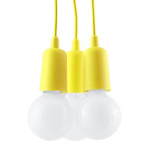 Hängeleuchte DIEGO 3 gelb 3xE27 60W PVC 90x15x15cm Sollux Lighting