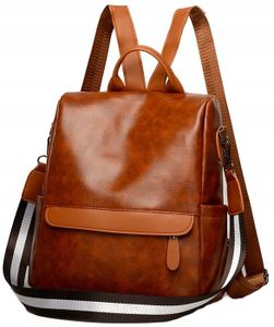 Damen-Rucksack - Vielseitiges Accessoire - Stilvoll und funktional - Retro-Vintage-Design - Praktische Einkaufstasche - Sicher und bequem