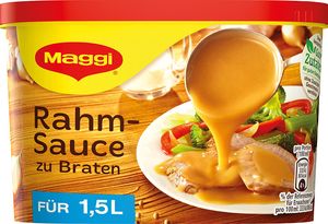 Maggi Rahm Sauce zu Braten ideal zu Schnitzel und Geschnetzeltem 228g