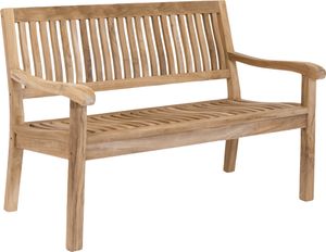 LEX "Kingsbury" Sitzbank aus Teakholz, mit Armlehne, 150 cm LEX "Kingsbury" Sitzbank aus Teakholz, mit Armlehne, 150 cm