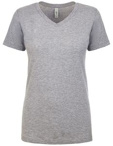 Next Level Apparel Damen T-Shirt Ideal V Neck-T 1540 Grau Heather Grey XXL