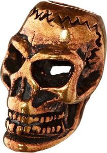 Bartperle Skull Totenkopf Bronze Lockenperle 6410