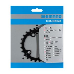 Shimano Y1VG24000 Kettenblätt 64 BCD-Asymmetrisch 24T 1.0