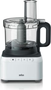 Braun Kompakt-Küchenmaschine FP 3131 WH, Weiß/Grau