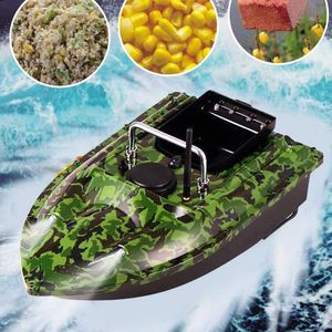 Intelligent Fischfinder 500m RC Fischköder Futter Boot  Große Kapazität mit LED-Licht Doppelmotor für Nachtangeln,Bait Boat
