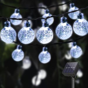 LQWELL® Solar Lichterkette Aussen 8M 30LED 8 Modi für Innen und Aussen Kettenlicht Kristall Kugeln IP44 Wasserdicht Garten(Weiß) LQWELL® Solar Lichterkette Aussen 8M 30LED 8 Modi für Innen und Aussen Kettenlicht Kristall Kugeln IP44 Wasserdicht Garten(Weiß)
