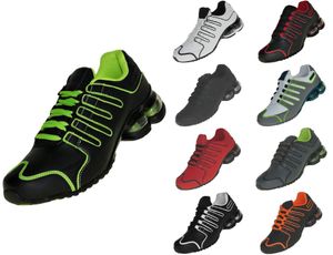 Neon Turnschuhe Federsohle  Schuhe Boots Sneaker Sportschuhe Neu Herren 011, Schuhgröße:41, Farbe:Schwarz/Weiß