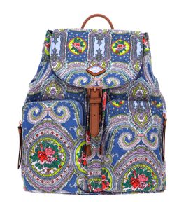 Oilily City Rose Paisley Backpack Riviera