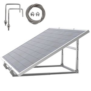 Juskys Montageset Balkonkraftwerk - Solarhalterung - Befestigung Photovoltaik Anlage - Halterung PV Solarständer Solar Ständer Halter Modulträger