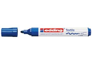 edding 4-4500-003 - edding 4500 textile marker, blau - Strichbreite 2-3 mm - edding Textilstifte, Textilmarker