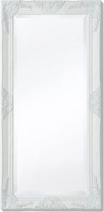 Prolenta Premium  Wandspiegel im Barock-Stil 100x50 cm Weiß
