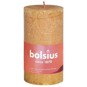 Bolsius Rustikale Stumpenkerzen Shine 8 Stk. 100x50 mm Honiggelb