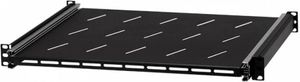 Stalflex Server ausziehbares Fachboden RACK 19 Zoll 1HE 350mm schwarz - für Serverschränke