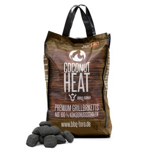 BBQ-Toro Coconut Heat Premium Grillbriketts | 10 kg | 100 % Kokosnuss Kohle