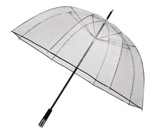 FALCONE Regenschirm TRANSPARENT leicht groß uni