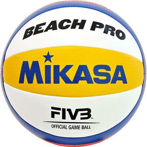 Piłka do siatkówki plażowej Mikasa Beach Pro BV550C, biała, niebieska, pomarańczowa, żółta, duża. 5