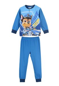 Paw Patrol Chase Kinder Schlafanzug Jungen Pyjama Langarmshirt Langarm T-Shirt + Schlafhose, Größe Kids:104