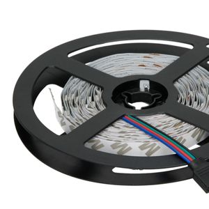 ECD Germany LED Strip Streifen SMD 5050 RGB 10m - 30 LEDs/m - 360 lm/m - Farbwechsel - Selbstklebend - Wasserdicht IP65 - LED Stripe Leiste Lichterkette Lichtleiste Lichtband Band Beleuchtung