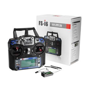 FlySky FS-i6 2.4G 6CH AFHDS RC Radion Sender mit FS-iA6B Empfänger für RC FPV Drohne - Modus 2 (Linksgas)