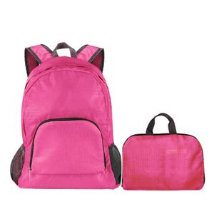 Reise Rucksack Faltbar City Tasche Handgepäck Camping Wandern Sporttasche leicht - Pink