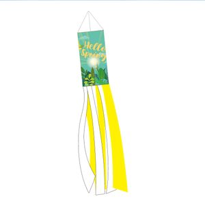 Frühlings-Wildblumen-Windsack – langlebige Dekoration zum Aufhängen für den Außenbereich, 64 Zoll(Stil 5,)