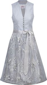 Dirndl Indira 58er Länge eisblau/silber 42 Dirndl Indira 58er Länge eisblau/silber 42
