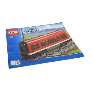1x Lego Bauanleitung Heft 3 Train RC City Passagierzug Eisenbahn 7938