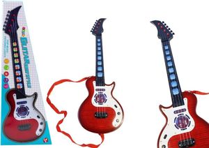 E-Gitarre mit Licht schwarz