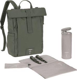 LÄSSIG GRE Rolltop Up Wickeltasche/Rucksack Rucksack oliv LÄSSIG GRE Rolltop Up Wickeltasche/Rucksack Rucksack oliv