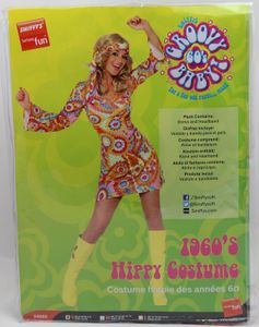 i hippie šaty zo 60. rokov, veľkosť:S