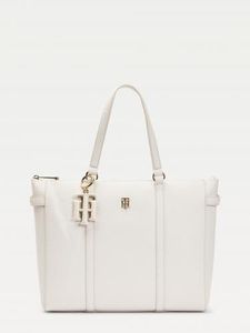 Tommy Hilfiger Tragetasche Damen The Soft Tote, Weiße Taube, Medium Tommy Hilfiger Tragetasche Damen The Soft Tote, Weiße Taube, Medium