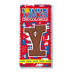 Tony's Chocolonely - Schokolade Buchstabenriegel Vollmilch "Y" - 180g