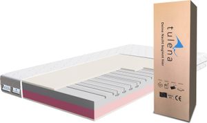 TULENA NOX matrace 180x200 komfortní pěna střední H2 + H3 komfort 18 cm zkušební spánek včetně oboustranné matrace Antibakteriální potah se zipem