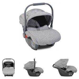 Moni Kindersitz Babyschale Sofie Gruppe 0+ (0 - 13 kg) Sonnendach, Fußabdeckung grau