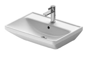 Duravit D-Neo - Waschtisch 600x440 mm, 1 Hahnloch, WonderGliss, weiß 2366600000